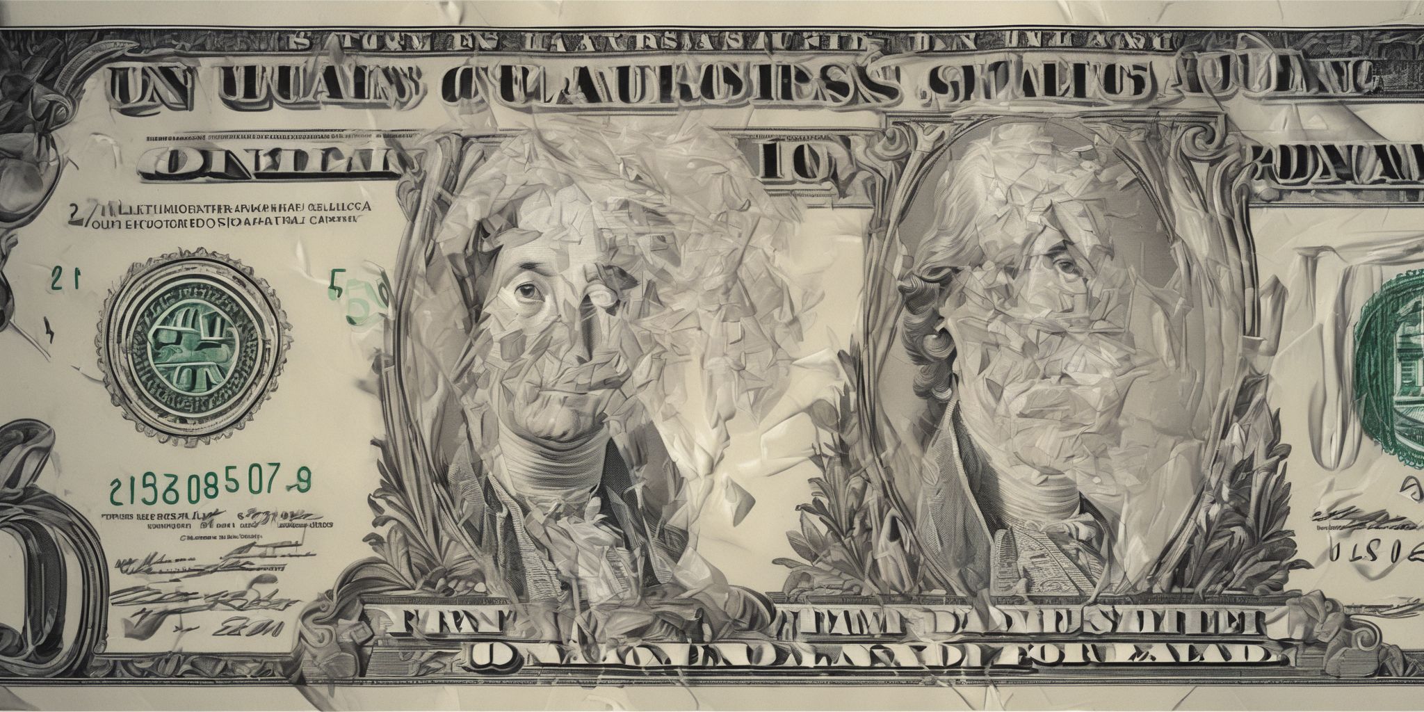 Dollar  in realistic, photographic style