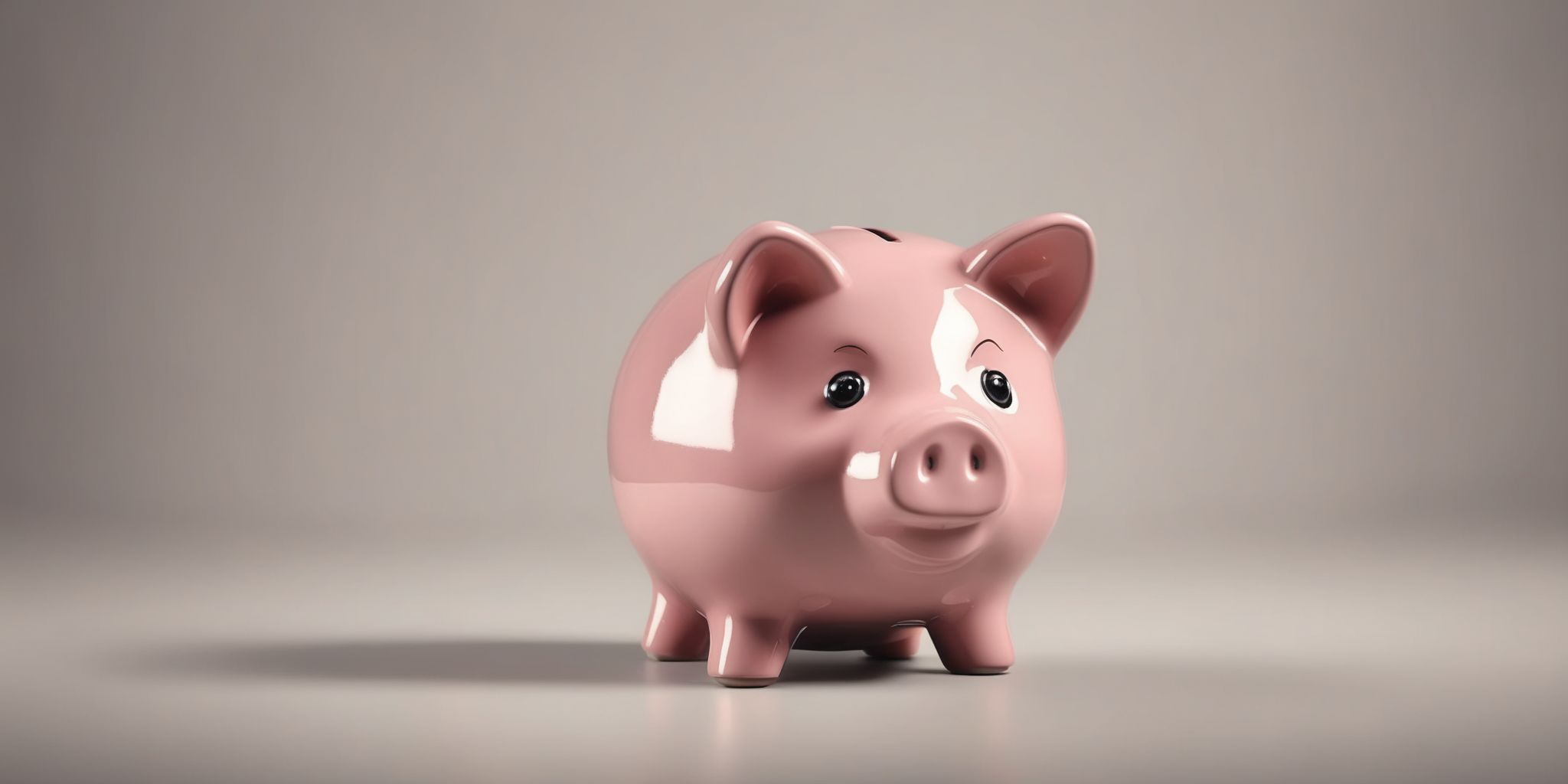 Piggy bank  in realistic, photographic style