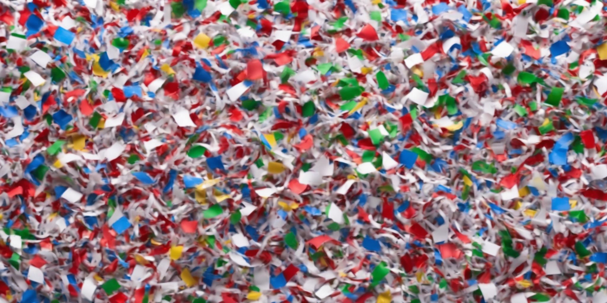 Ticker tape  in realistic, photographic style