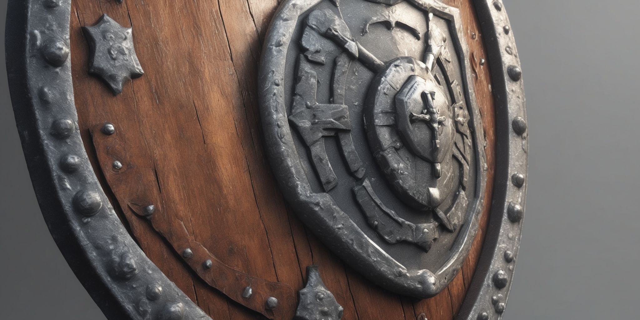 Shield  in realistic, photographic style