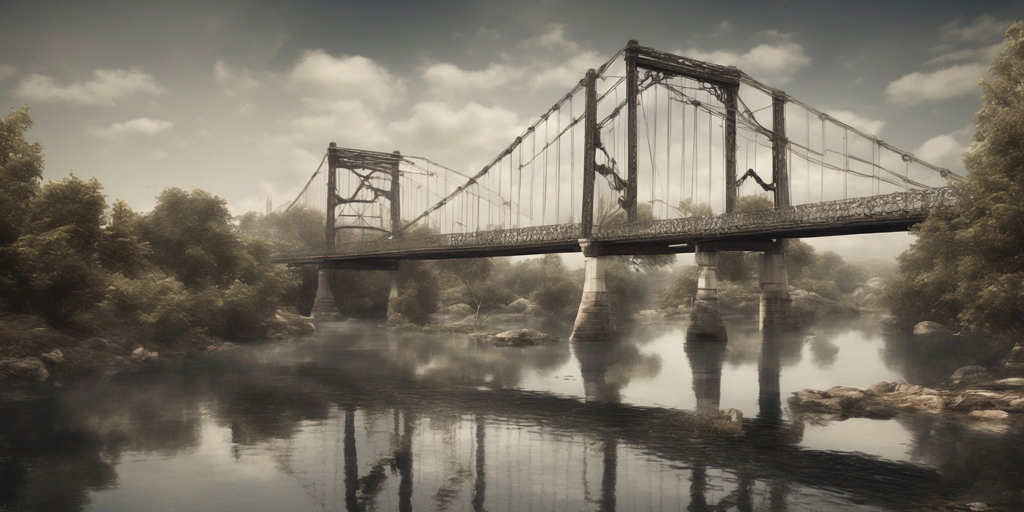 Bridge  in realistic, photographic style