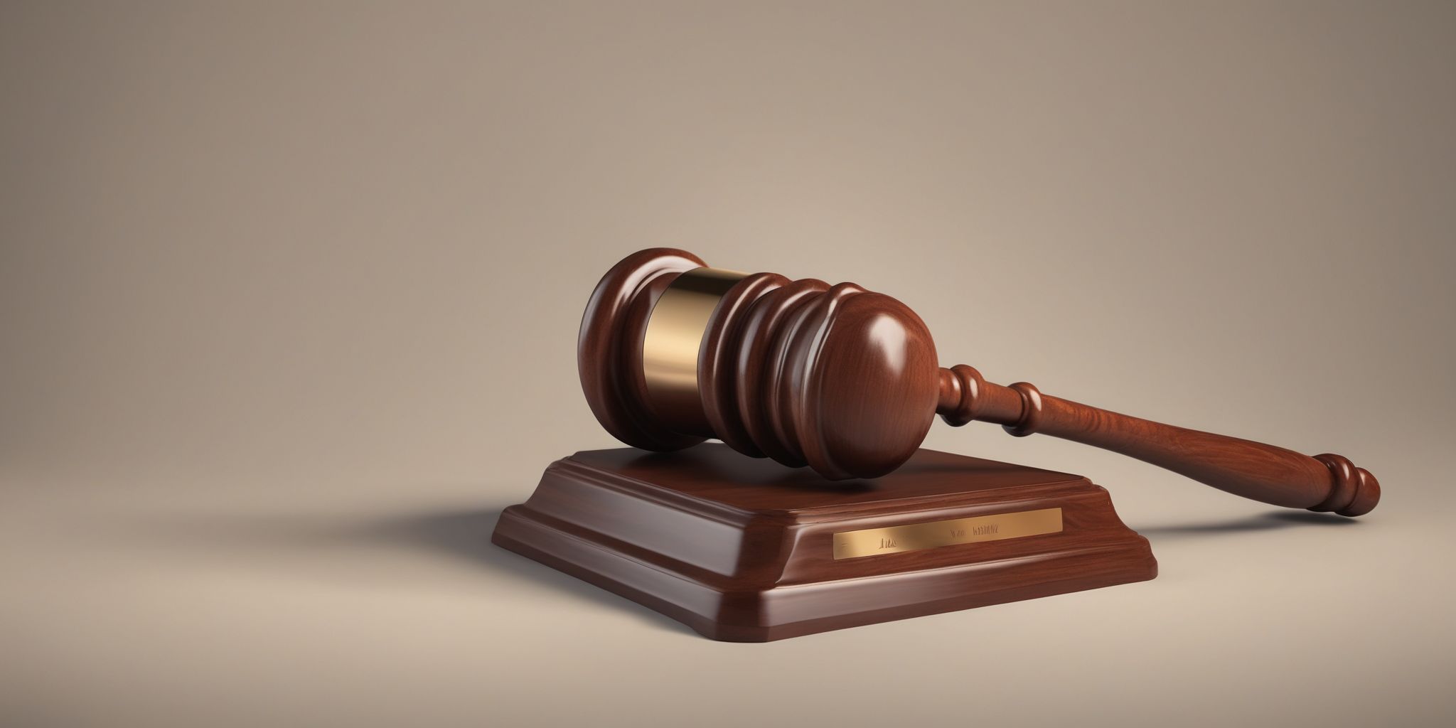 Gavel  in realistic, photographic style