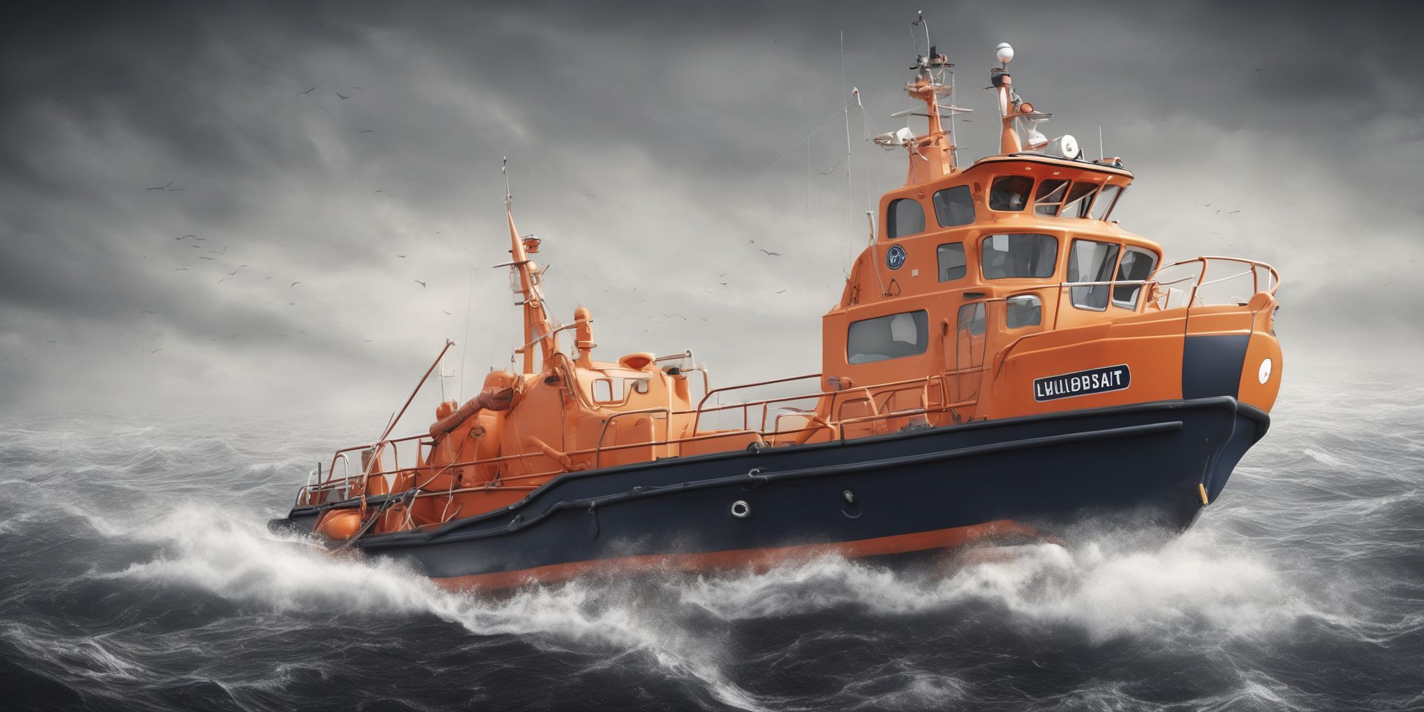 Lifeboat  in realistic, photographic style