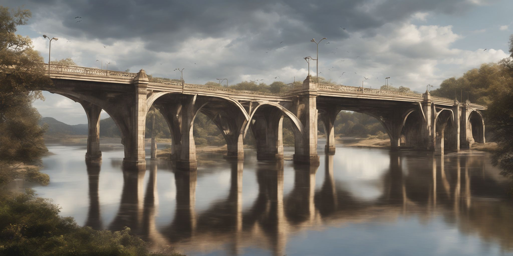 Bridge  in realistic, photographic style