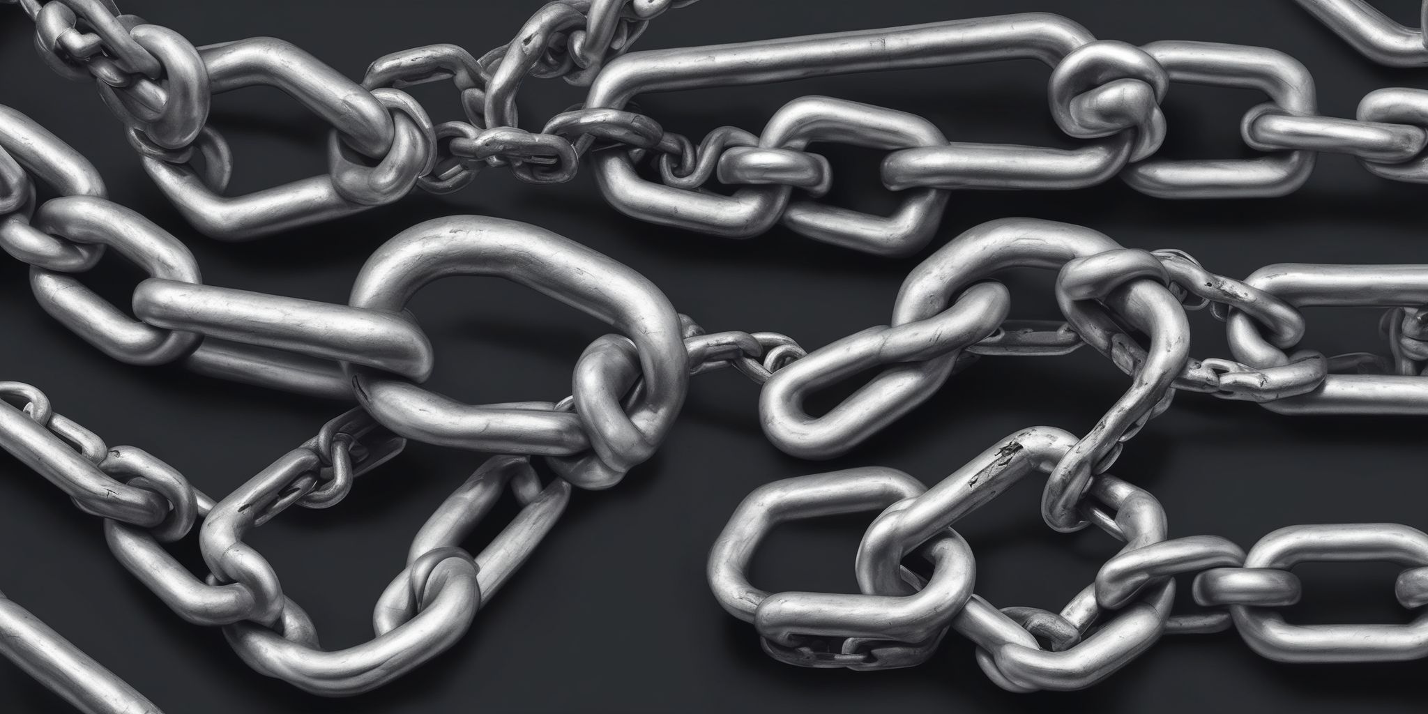 Chains  in realistic, photographic style