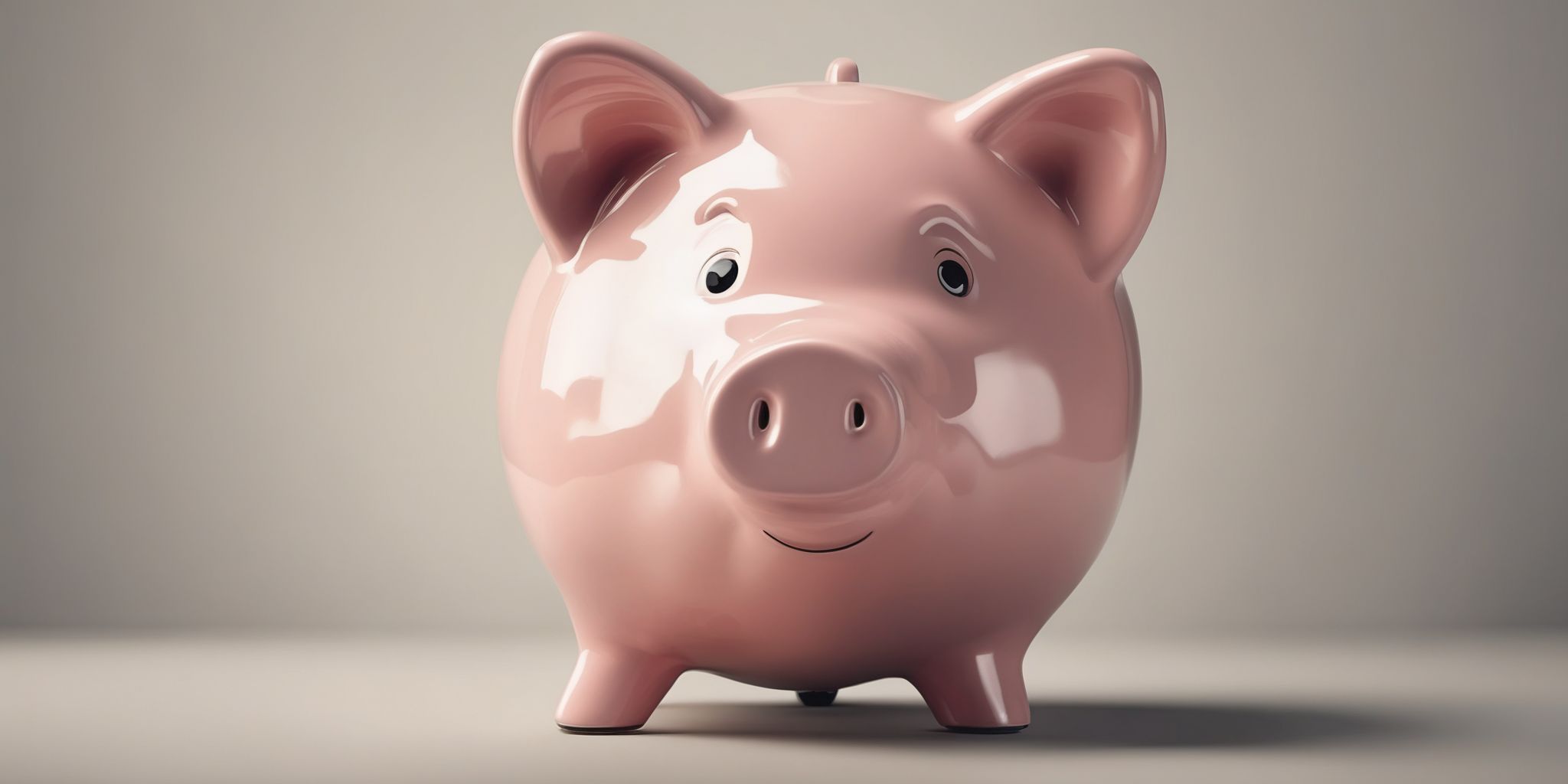 Piggy bank  in realistic, photographic style