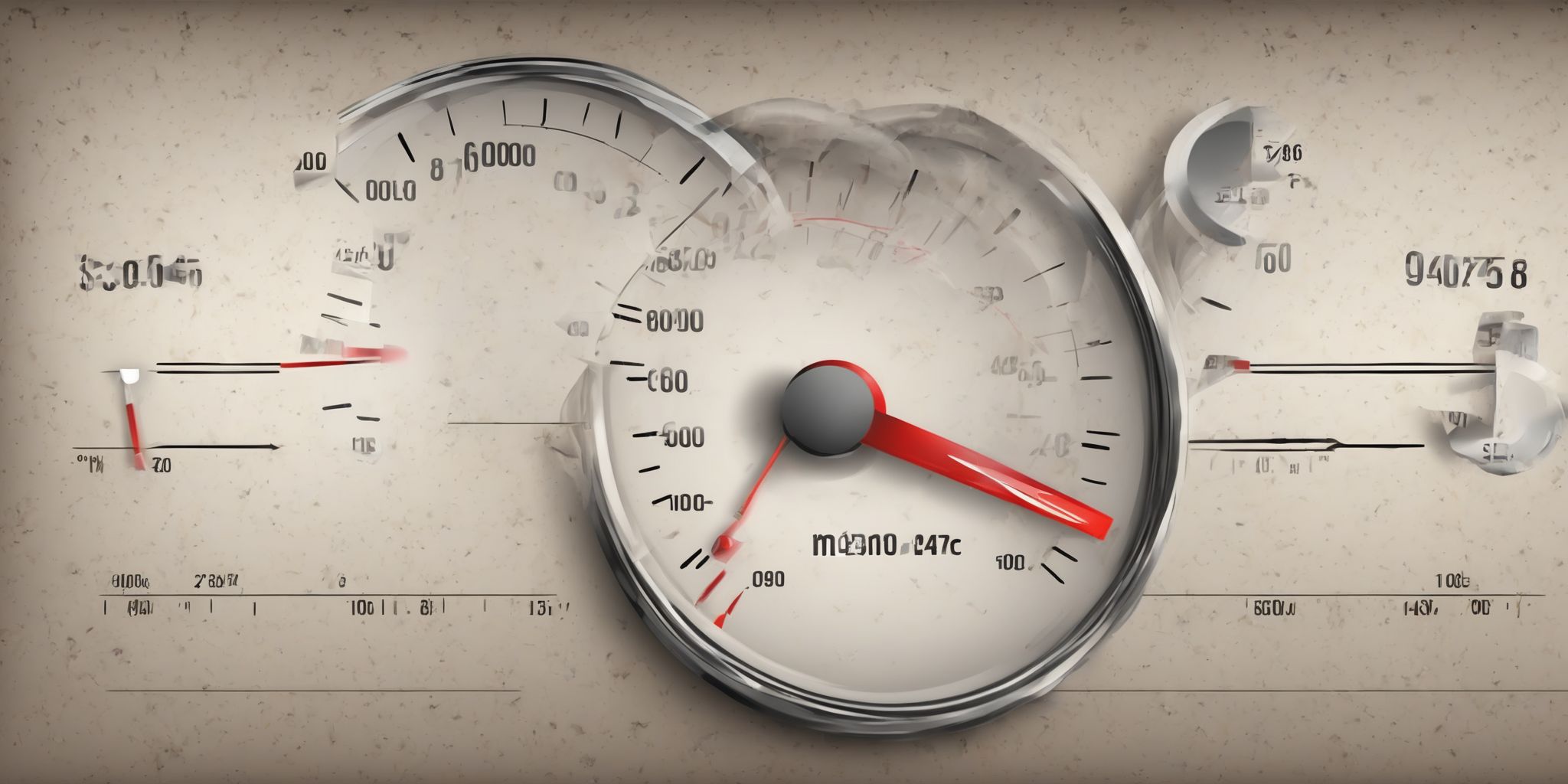 Rate: Speedometer  in realistic, photographic style