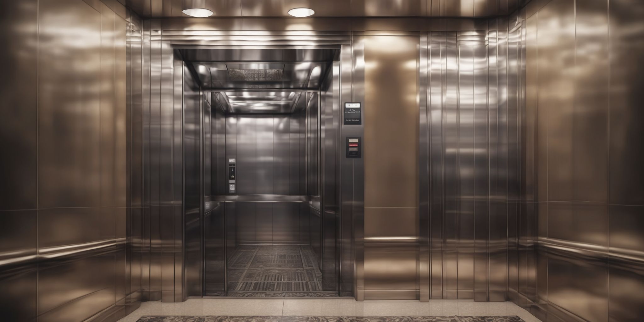 Elevator  in realistic, photographic style