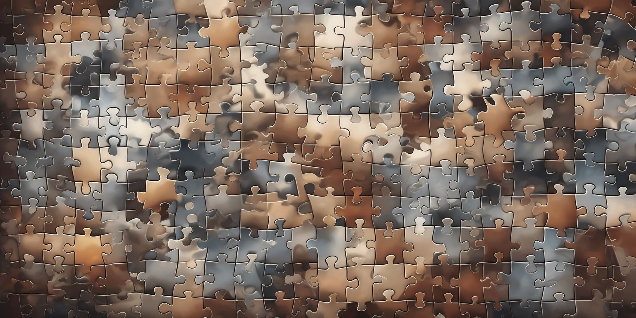 Puzzle  in realistic, photographic style