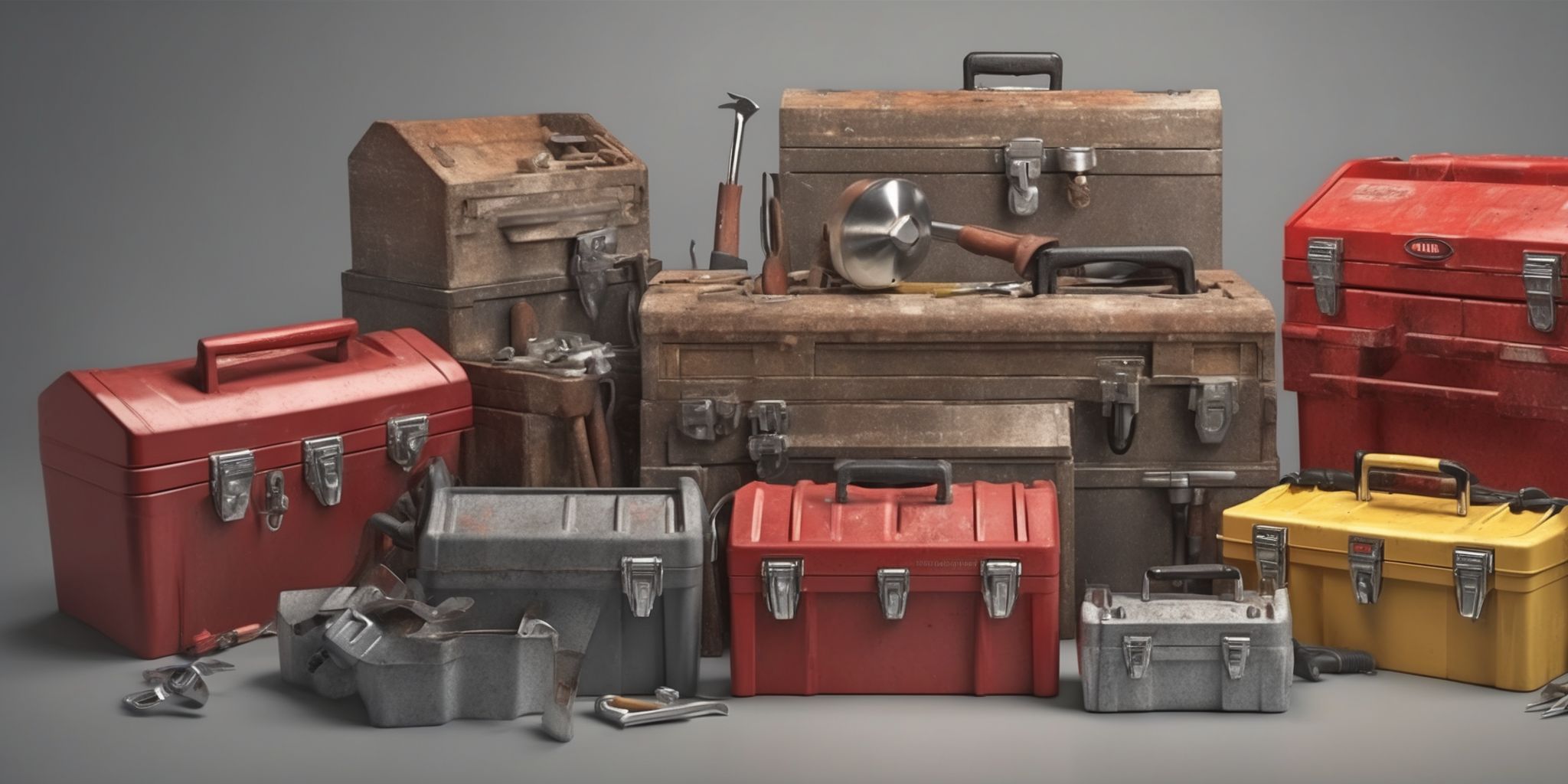 Toolbox  in realistic, photographic style