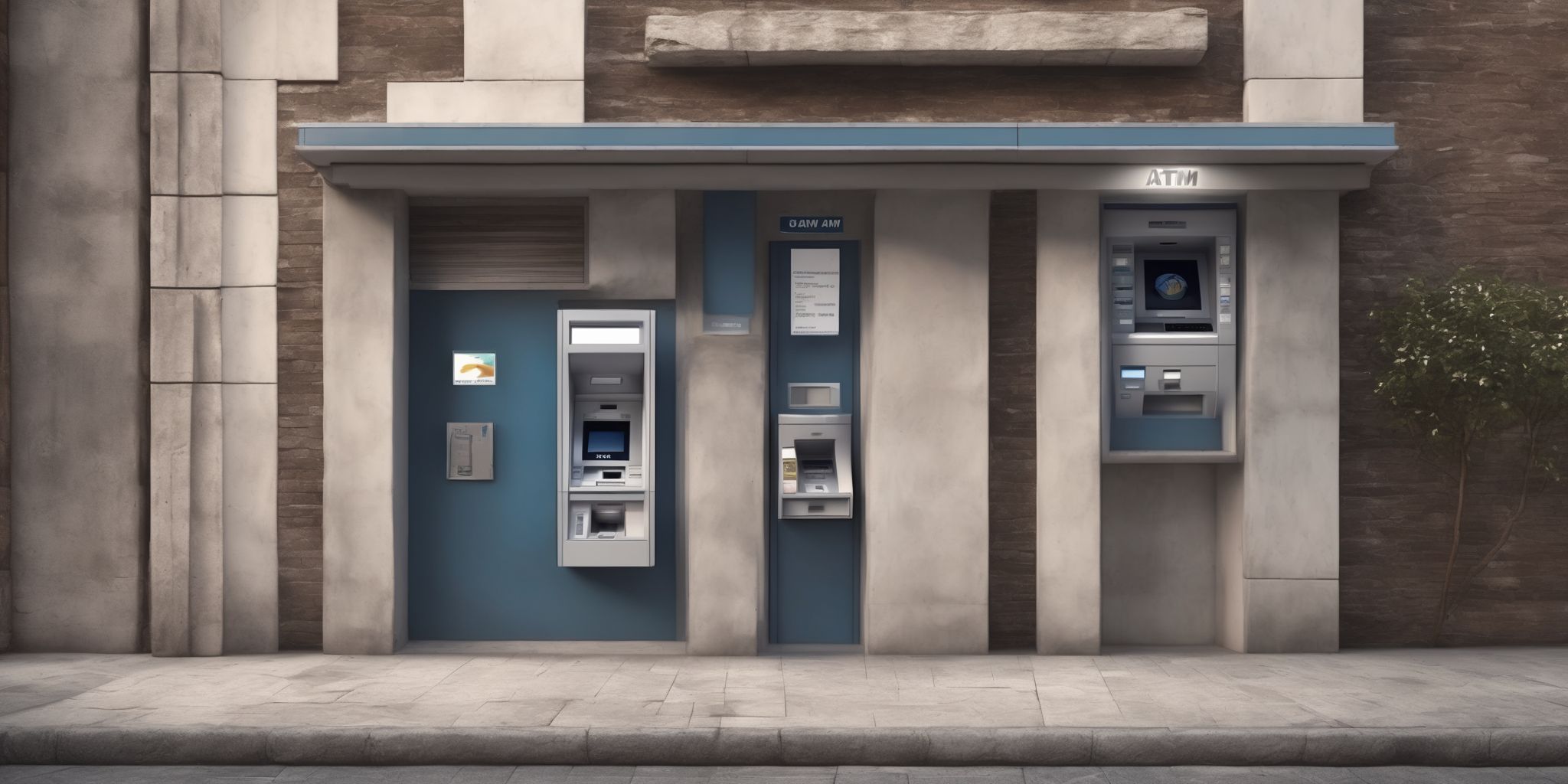 ATM  in realistic, photographic style