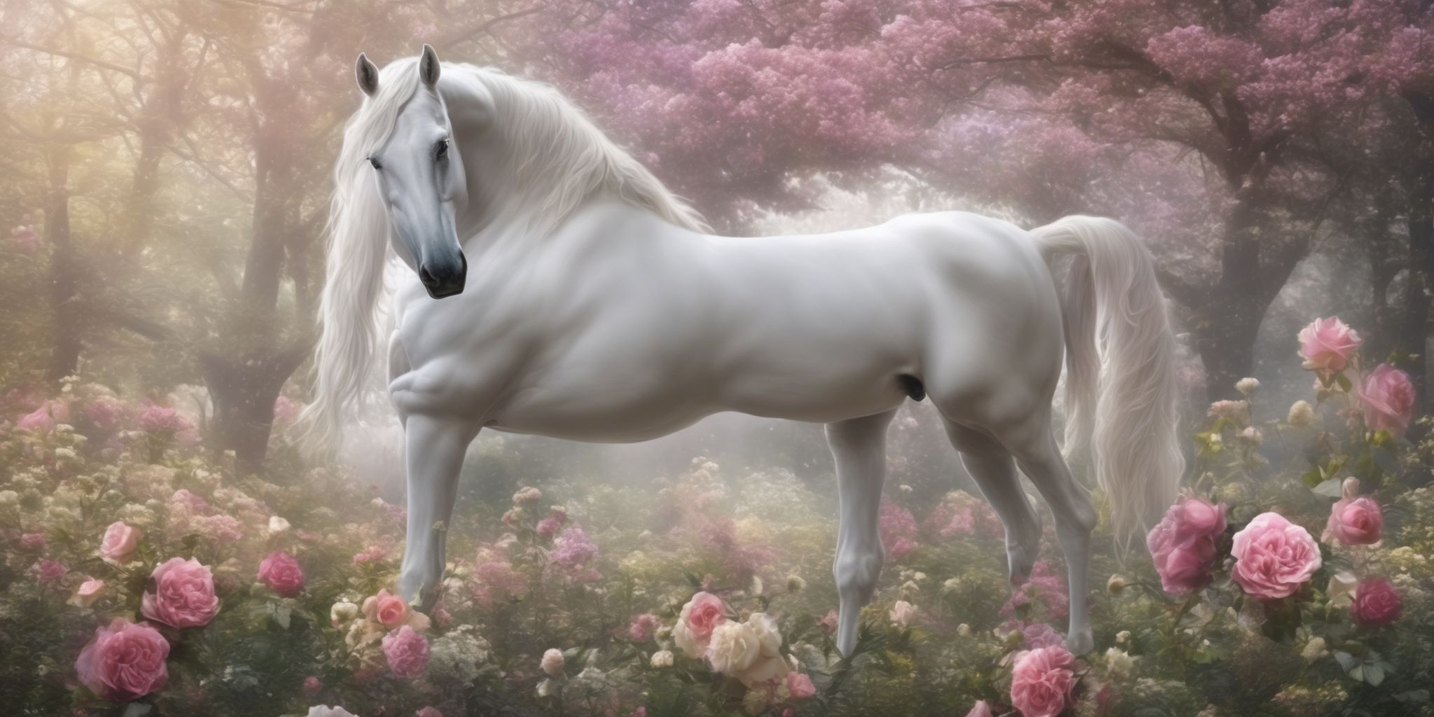 Unicorn  in realistic, photographic style