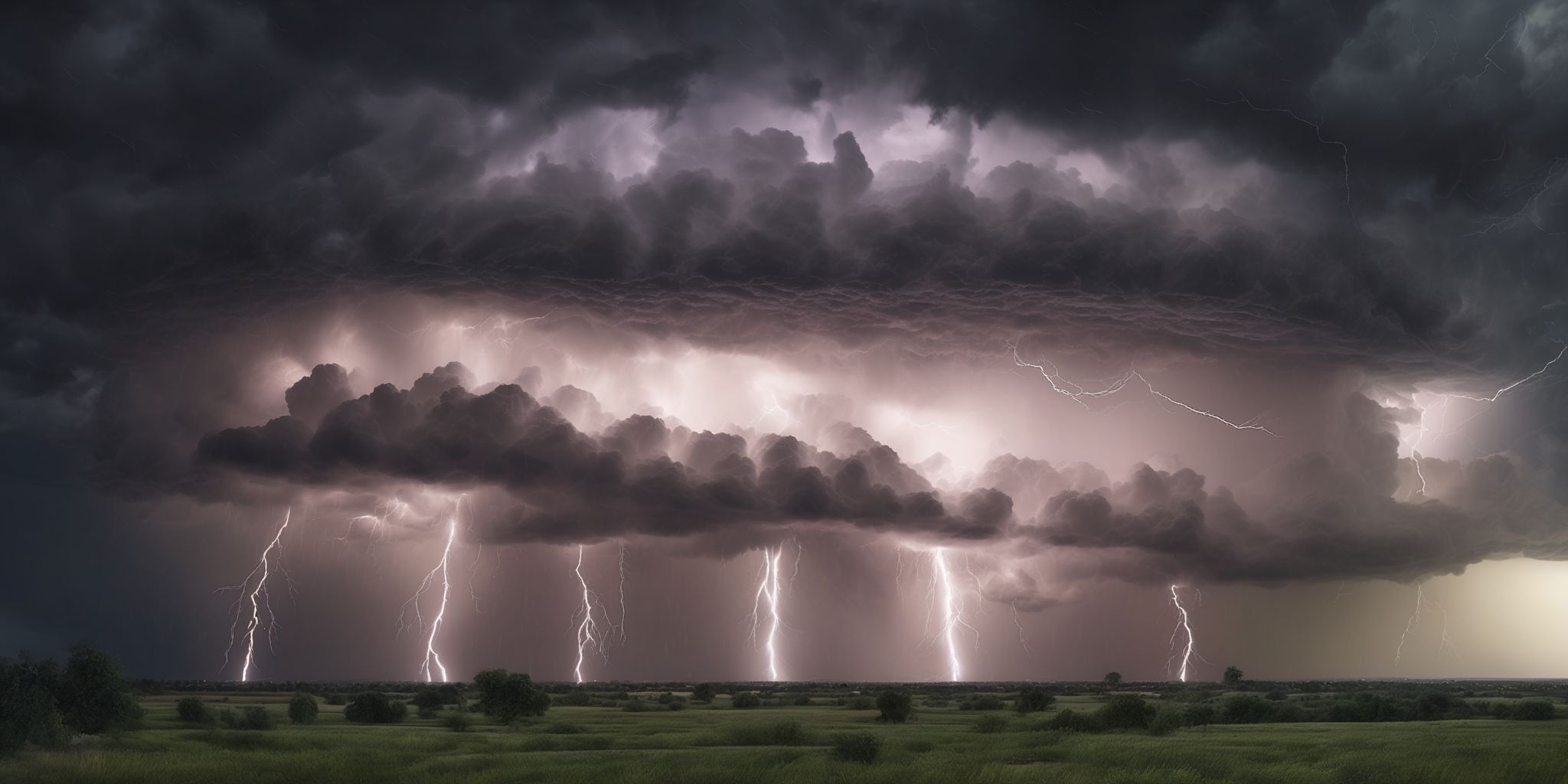 Thunderstorm  in realistic, photographic style