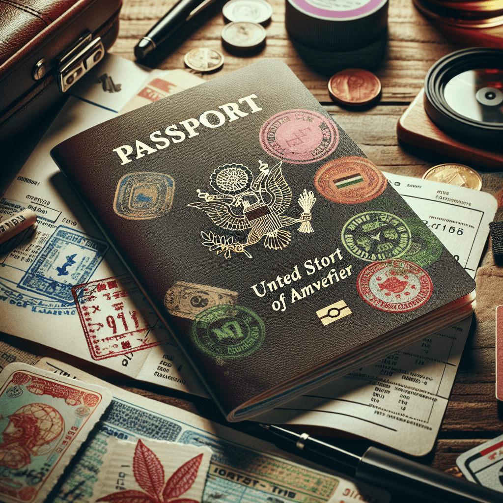 International travel -> Passport  in realistic, photographic style