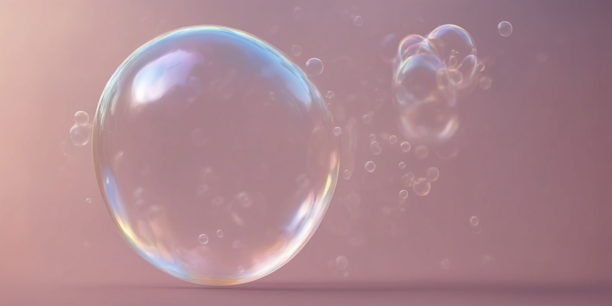 Bubble  in realistic, photographic style