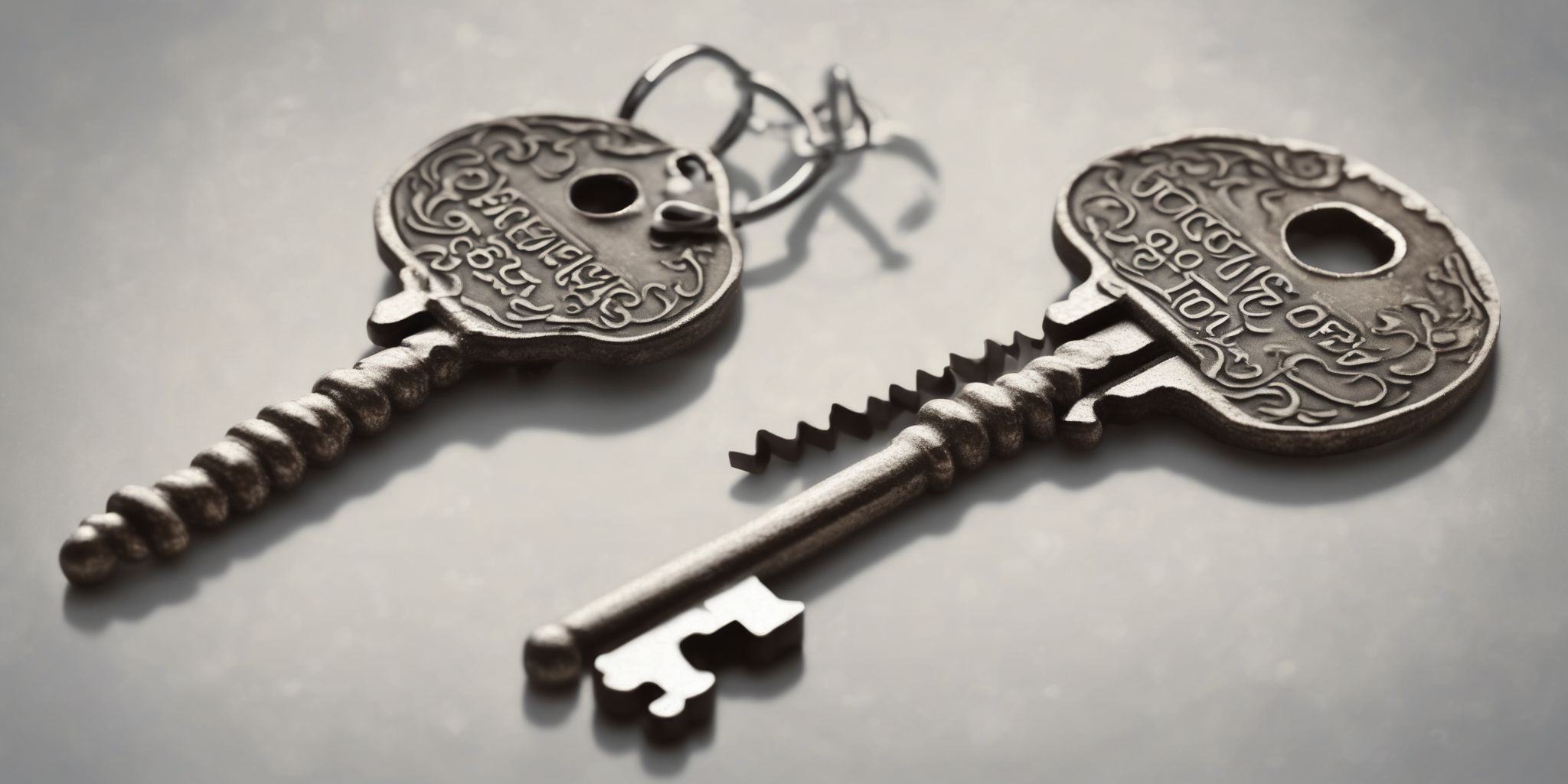 Key  in realistic, photographic style